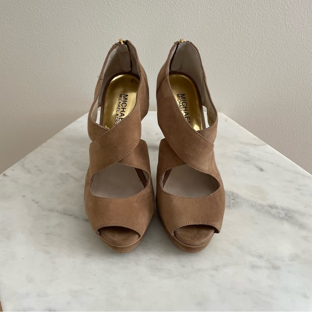 Suede Heeled Sandals
